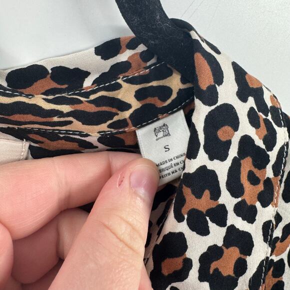 Scotch & Soda leopard print cotton button down shirt - Picture 5 of 6